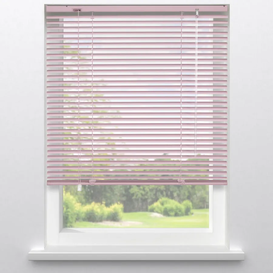 Kwantum Aluminium Jaloezieën|Houten Jaloezieën*Aluminium Jaloezie Belle 25mm Roze