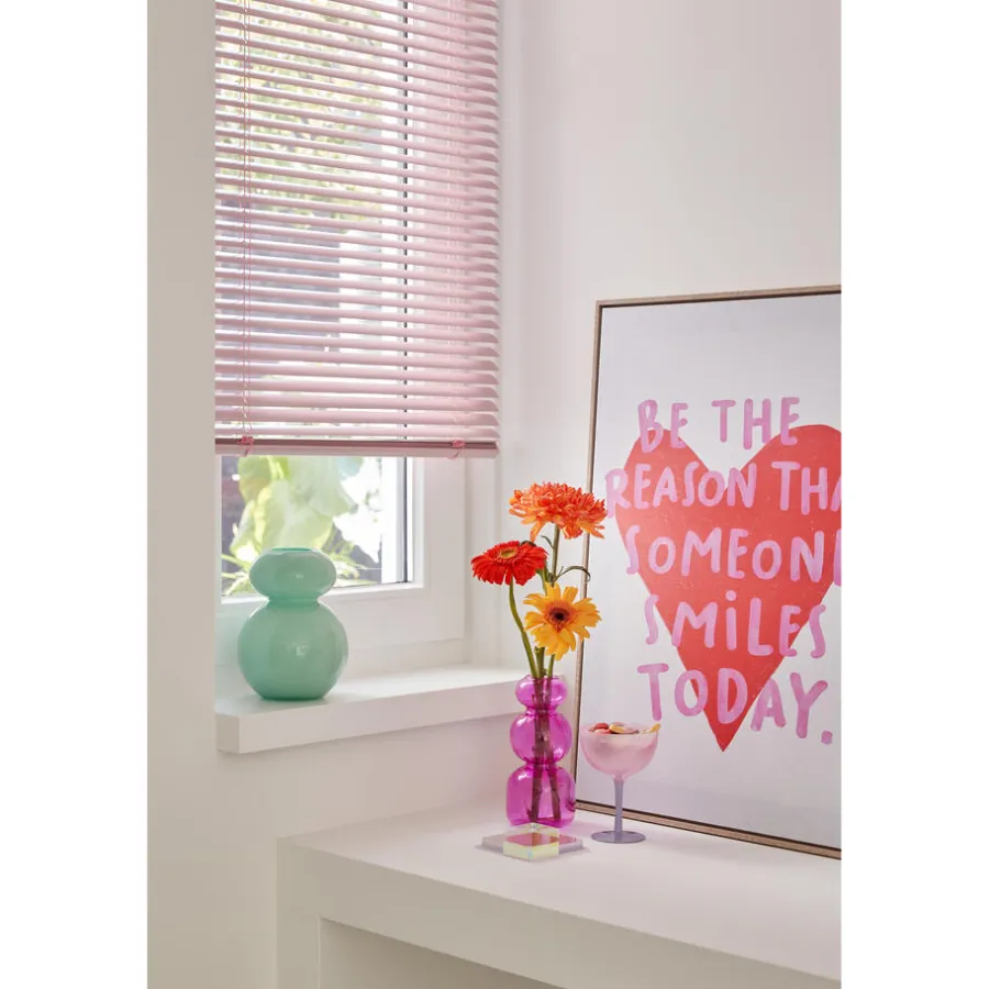 Kwantum Aluminium Jaloezieën|Houten Jaloezieën*Aluminium Jaloezie Belle 25mm Roze