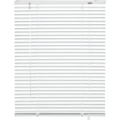 Kwantum Jaloezieën|Houten Jaloezieën*Aluminium Jaloezie Jade Wit 25mm 180x175 Cm