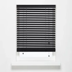 Kwantum Jaloezieën*Bamboe Jaloezie Jax Zwart 180x175 Cm 180X175CM