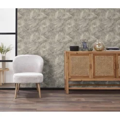 Kwantum Vliesbehang*Behang Mila Taupe