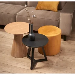 Kwantum Salontafels|Bijzettafels*Bijzettafel Cone 45cm Naturel