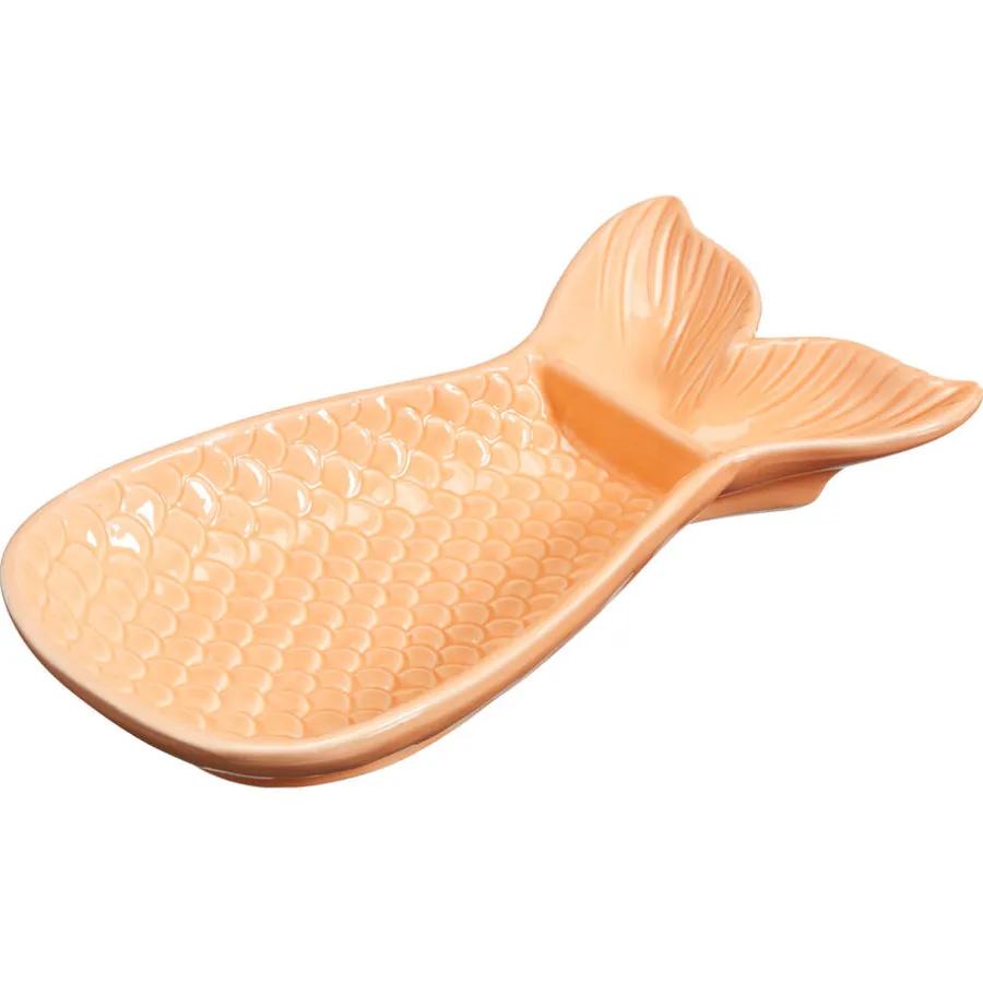 Kwantum Decoratie Schalen*Decoratieschaaltje Fish Oranje Abrikoos