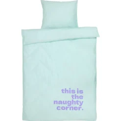 Kwantum Dekbedovertrekken|Beddengoed*Dekbedovertrek Naughty Corner Mint 240x240 Cm 240X240CM