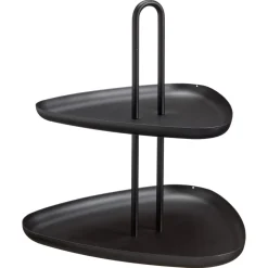 Kwantum Kerstservies|Keukenaccessoires*Etagère Organisch Zwart