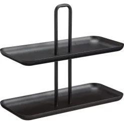 Kwantum Kerstservies|Keukenaccessoires*Etagère Recht Zwart