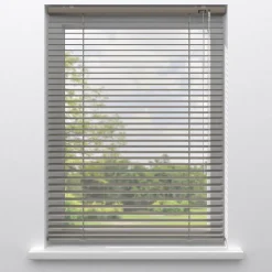 Kwantum Aluminium Jaloezieën|Jaloezieën*Fenstr Aluminium Jaloezie Dane 25mm Taupe