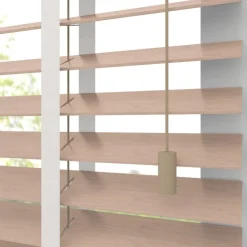 Kwantum Jaloezieën*Fenstr Bamboe Jaloezie Wietze Beige 50mm Naturel
