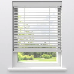 Kwantum Houten Jaloezieën|Jaloezieën*Fenstr Houten Jaloezie Hein Off-White 50mm Offwhite