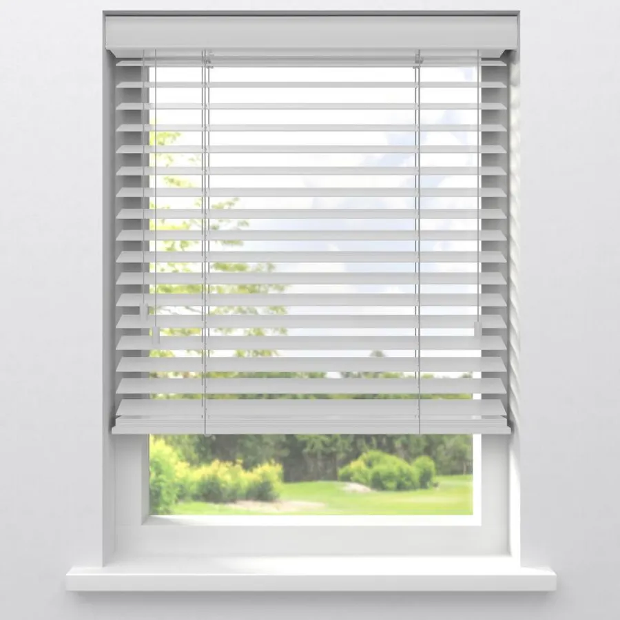 Kwantum Aluminium Jaloezieën|Houten Jaloezieën*Fenstr Houten Jaloezie Theun 65mm Wit