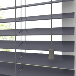 Kwantum Aluminium Jaloezieën|Houten Jaloezieën*Fenstr Houten Jaloezie Wout 50mm Grijs