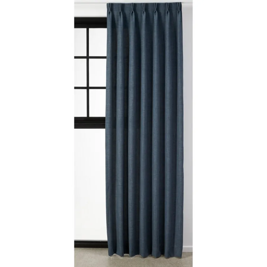 Kwantum Vouwgordijnen|Gordijnen*Gordijn Kaat Donkerblauw Dr.Blauw