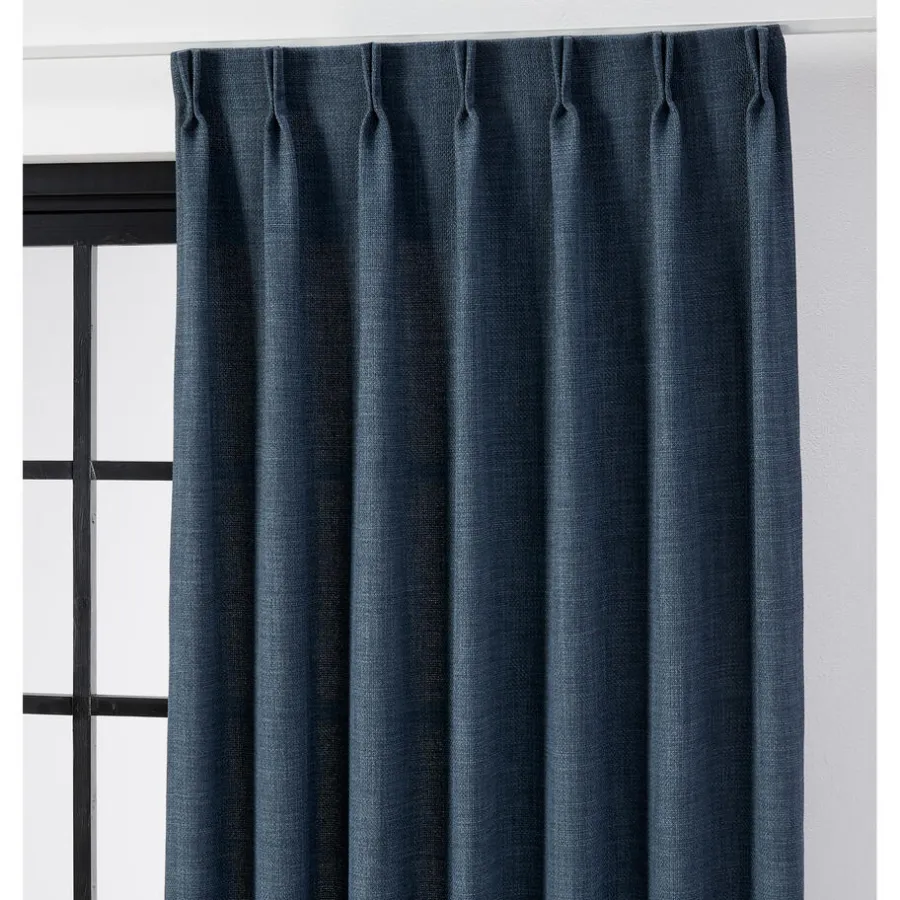 Kwantum Vouwgordijnen|Gordijnen*Gordijn Kaat Donkerblauw Dr.Blauw