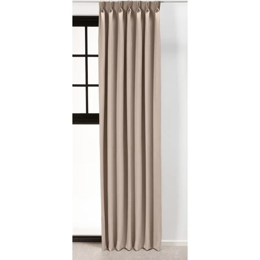 Kwantum Vouwgordijnen|Gordijnen*Gordijn Mila Beige LichtBeige
