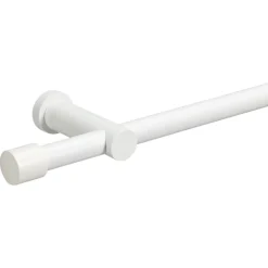 Kwantum Gordijnroedes*Gordijnroede 200 Cm Wit Hout - Ø28mm