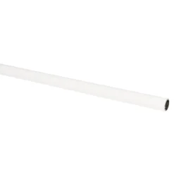 Kwantum Gordijnroedes*Gordijnroede 100 Cm Wit Kunststof - Ø13mm