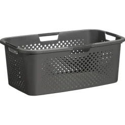 Kwantum Wasmanden*Heupwasmand Rattan Ruit Antraciet