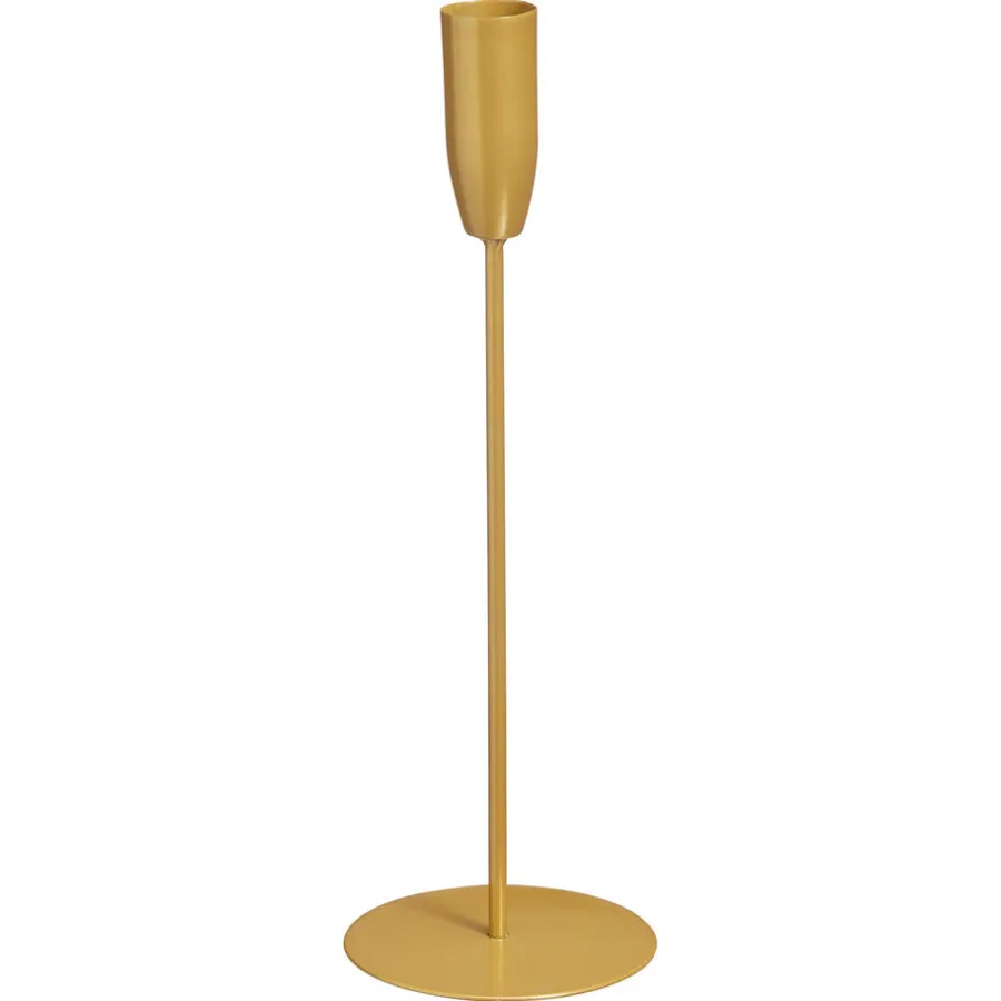 Kwantum Kandelaars|Kandelaars*Kandelaar Cholet Goud 25 Cm 025CM
