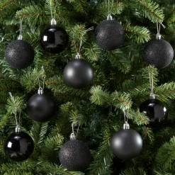 Kwantum Kerstballen & Kerstornamenten*Kerstbal 10 Stuks Zwart