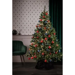 Kwantum Kerstboomrokken*Kerstboomrok Velours Zwart