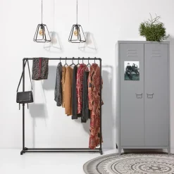 Kwantum Kledingkasten & Kledingrekken*Kledingrek Steigerbuis Zwart