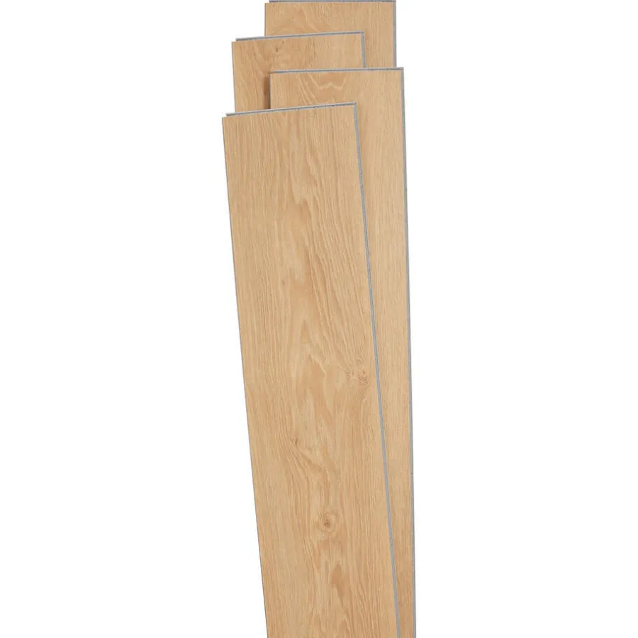 Kwantum Klik Pvc-Vloeren*Klik PVC Flex Devon Eiken Je berekent hoeveel meters je nodig hebt door lengte en breedte in te vullen