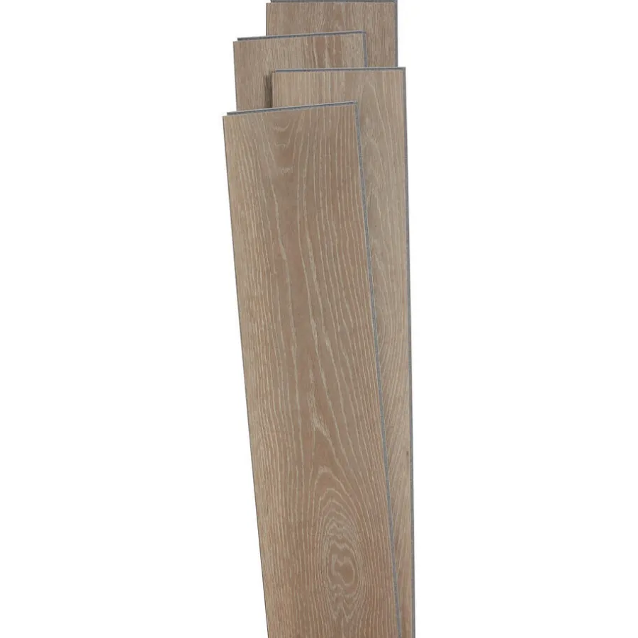 Kwantum Klik Pvc-Vloeren*Klik PVC Laurin Taupe Eiken Je berekent hoeveel meters je nodig hebt door lengte en breedte in te vullen
