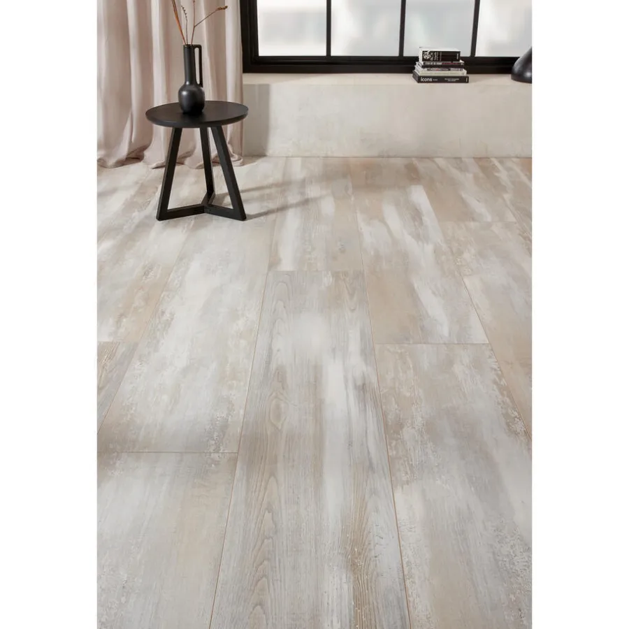 Kwantum Extra Breed Laminaat*Laminaat Beachport Wit Eiken XL Plank Je berekent hoeveel meters je nodig hebt door lengte en breedte in te vullen