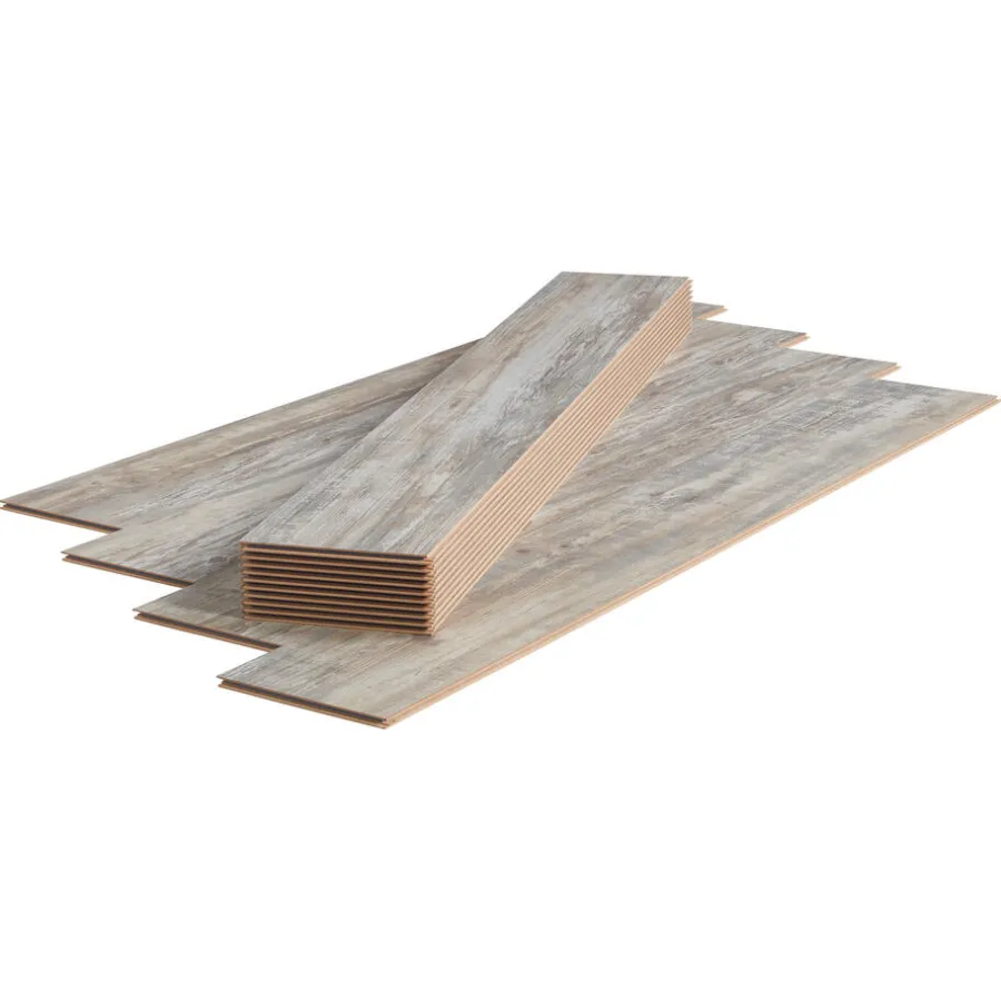 Kwantum Tegellook Laminaat|Extra Breed Laminaat*Laminaat Hot Springs Grijs XL Plank Je berekent hoeveel meters je nodig hebt door lengte en breedte in te vullen