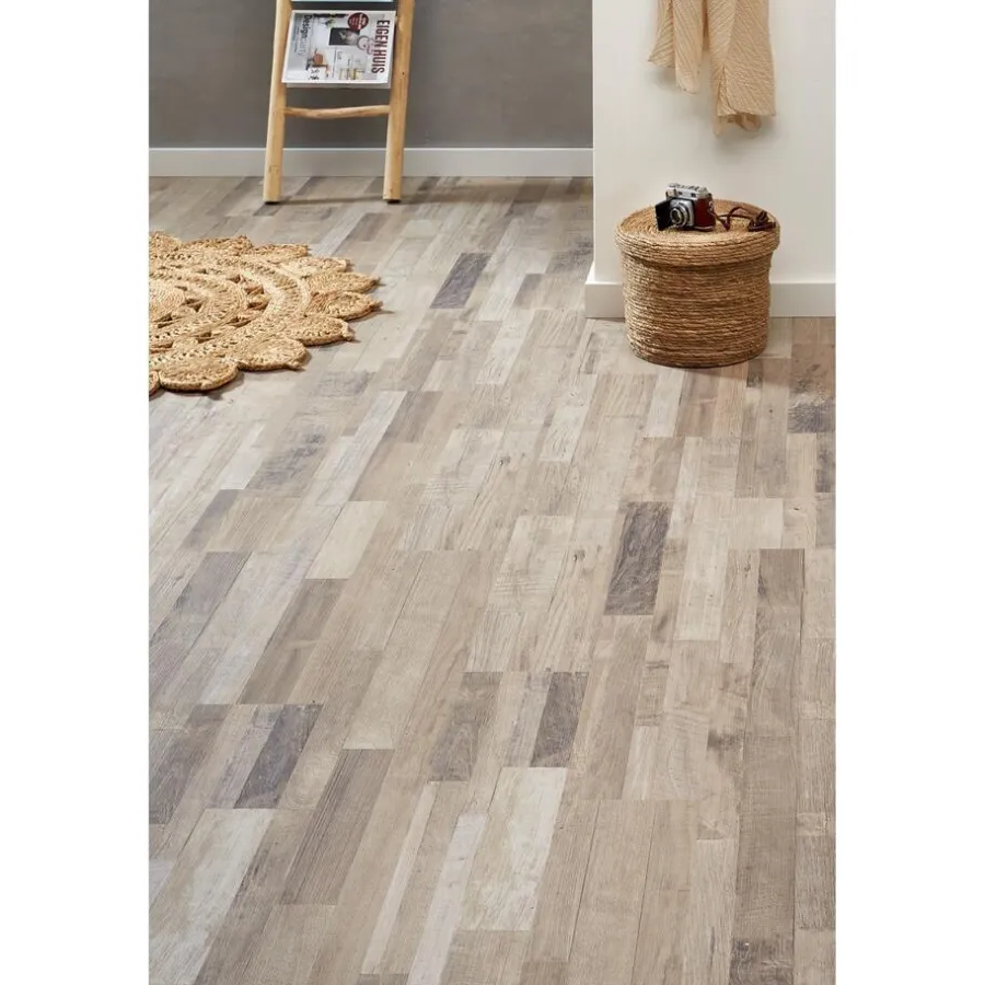 Kwantum Houtlook Laminaat*Laminaat New Lumberville Eiken Je berekent hoeveel meters je nodig hebt door lengte en breedte in te vullen