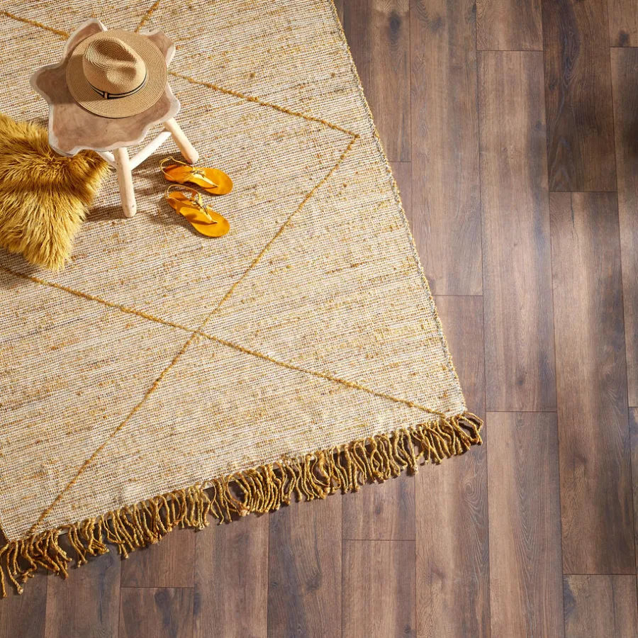 Kwantum Houtlook Laminaat|Extra Breed Laminaat*Laminaat Walsh Donker Eiken XL Plank Je berekent hoeveel meters je nodig hebt door lengte en breedte in te vullen