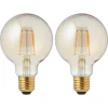 Kwantum Lichtbronnen*Led Lamp Goud 2 Stuks 80 Mm