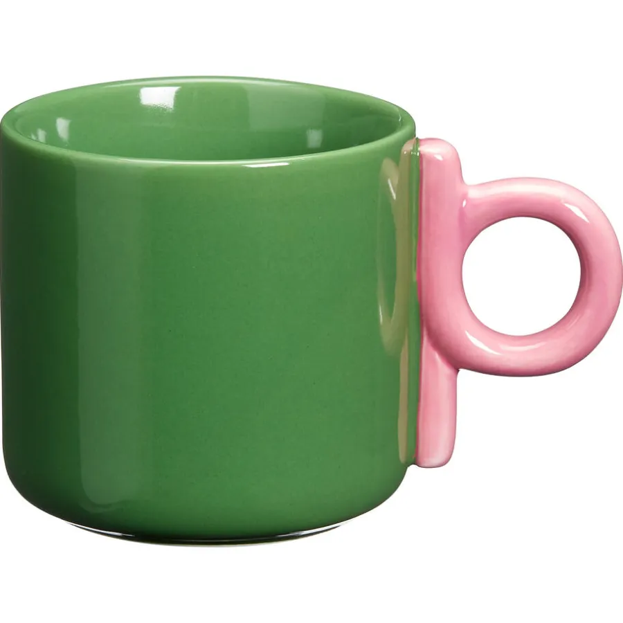 Kwantum Mokken|Mokken*Mok Met Oor Shapes -Roze 300ml Groen