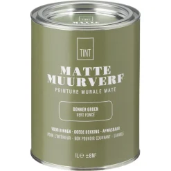 Kwantum Muurverf*Muurverf Mat Donker Groen 1 L 1L