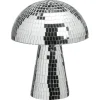 Kwantum Kerstdecoratie|Decoratie Beelden*Object Paddenstoel Disco Zilver - 20x20x24 Cm