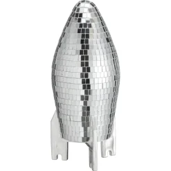 Kwantum Kerstdecoratie|Decoratie Beelden*Object Raket Disco Zilver