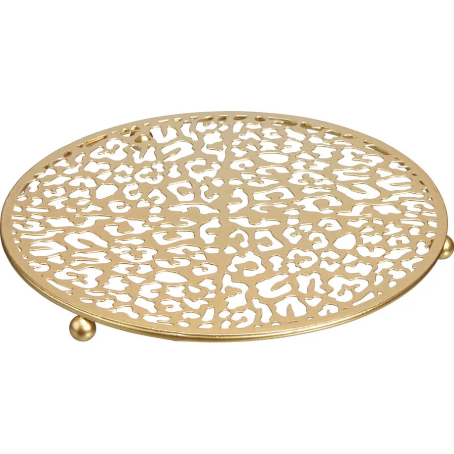 Kwantum Kerstservies|Onderzetters*Onderzetter Panter Goud