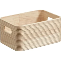 Kwantum Opbergkisten*Opbergkist Husum Hout Naturel 23x16x10 Cm 23X16X10CM