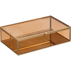 Kwantum Decoratieve Opbergdozen*Opbergkistje Caen Oranje 23x14 Cm 023X014CM