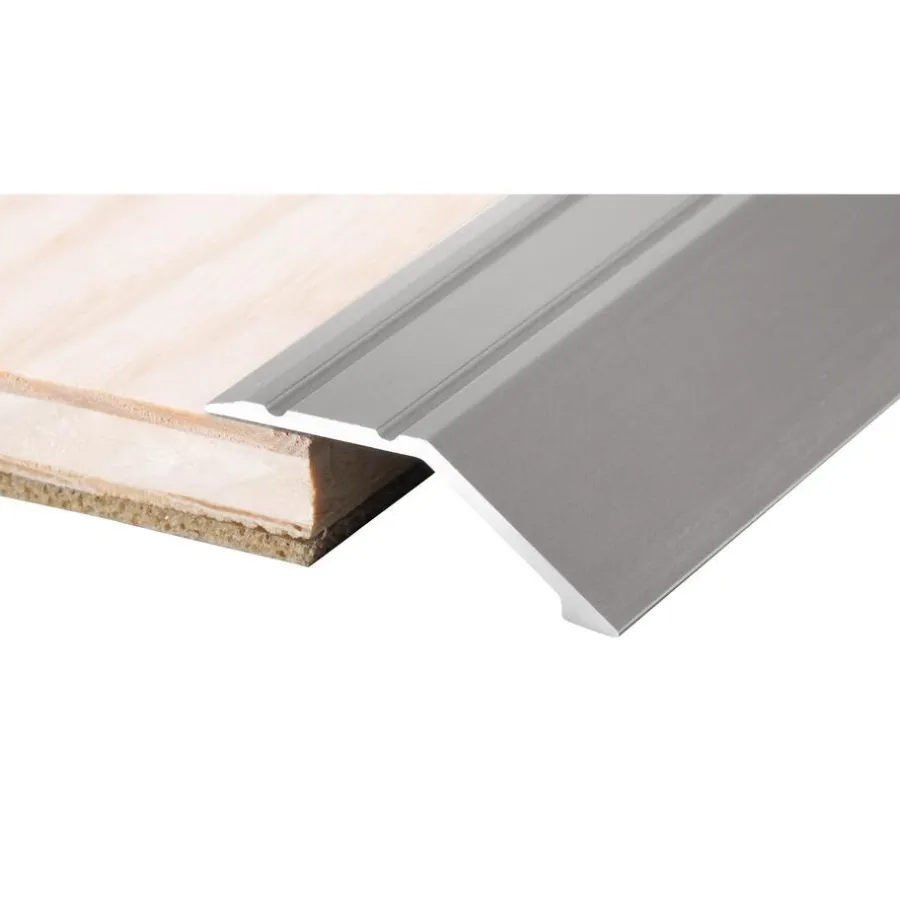 Kwantum Plinten*Overgangsprof 14mm Staal Rvs 100 Cm