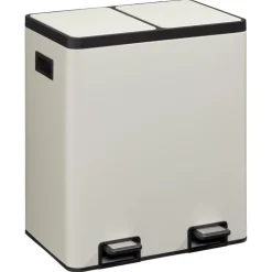 Kwantum Afvalbakken*Pedaalemmer Duo 40 Liter Grijs
