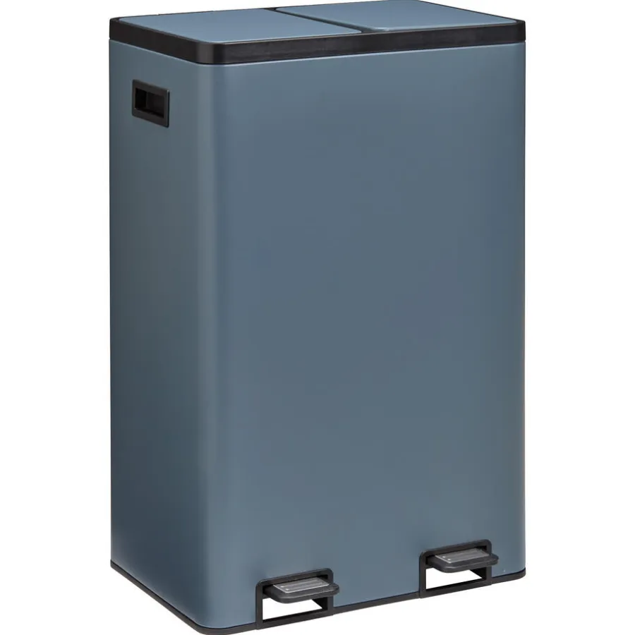 Kwantum Afvalbakken*Pedaalemmer Duo 60 Liter LichtGrijs