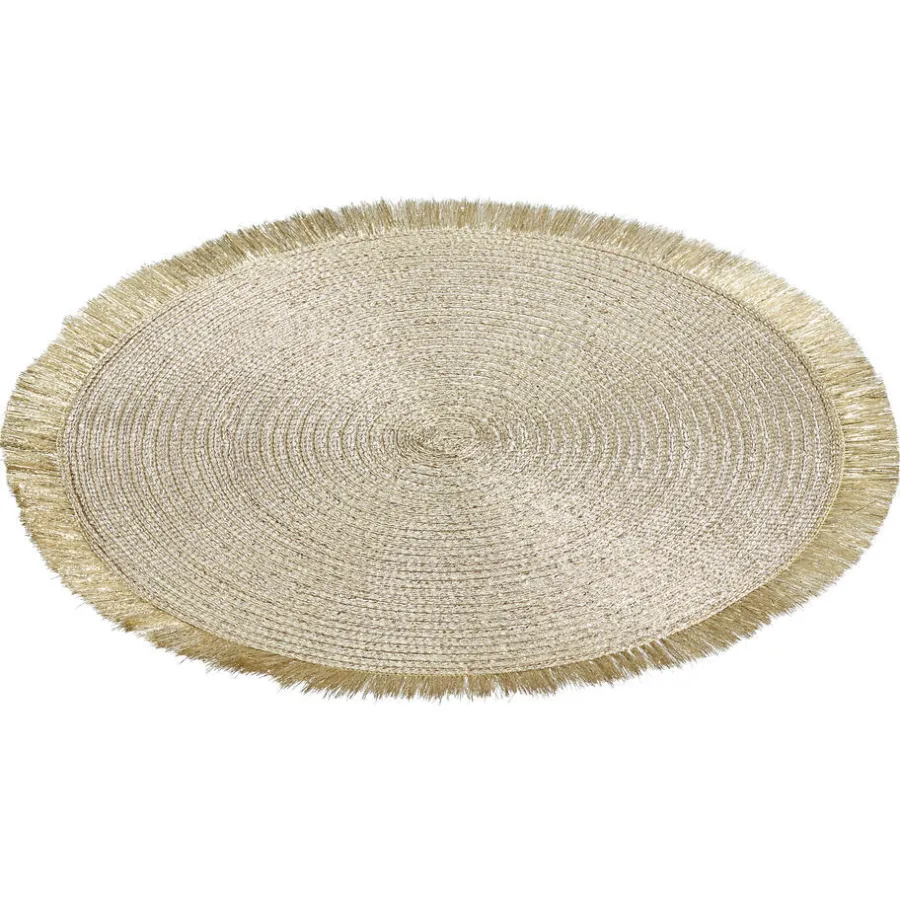 Kwantum Kerstservies|Placemats*Placemat Rond Goud