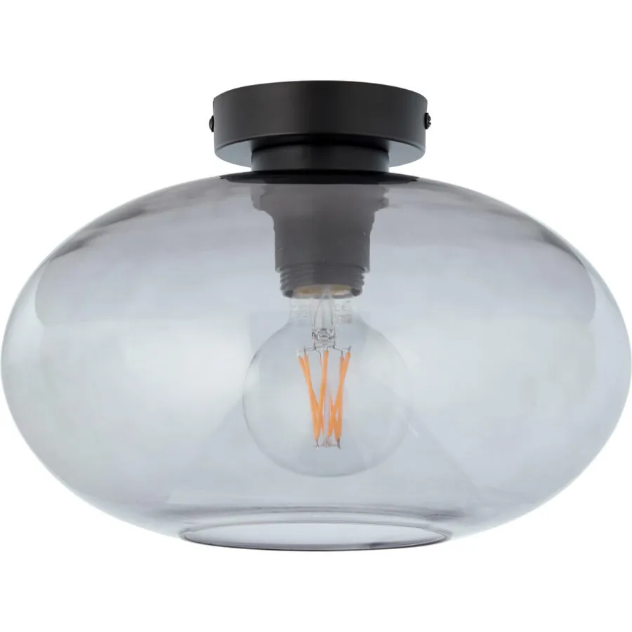 Kwantum Plafondlampen*Plafondlamp Baldur Zwart ø 35 Cm