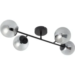 Kwantum Plafondlampen*Plafondlamp Sabi Zwart