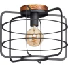 Kwantum Plafondlampen*Plafondlamp Wood Zwart