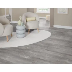 Kwantum Tegellook Pvc Vloeren|Plak Pvc-Vloeren*Plak PVC Riverton Grijs Tegel XL Plank Je berekent hoeveel meters je nodig hebt door lengte en breedte in te vullen