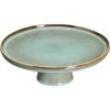 Kwantum Kerstservies|Keukenaccessoires*Plateau Op Voet Glaze Groen