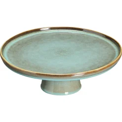 Kwantum Kerstservies|Keukenaccessoires*Plateau Op Voet Glaze Groen