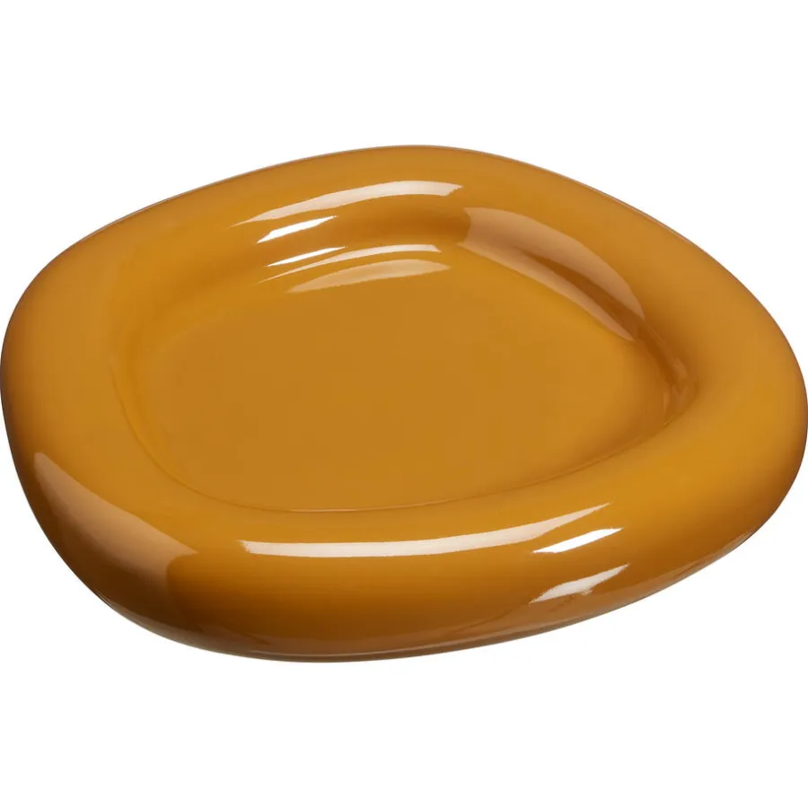 Kwantum Decoratie Schalen*Plateau Organic Bump Oker